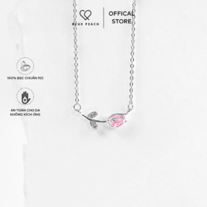 Dây Chuyền Bạc Blue Peach DC Hoa Tulip VN - Moonstone DC807 - DC841 - DC898